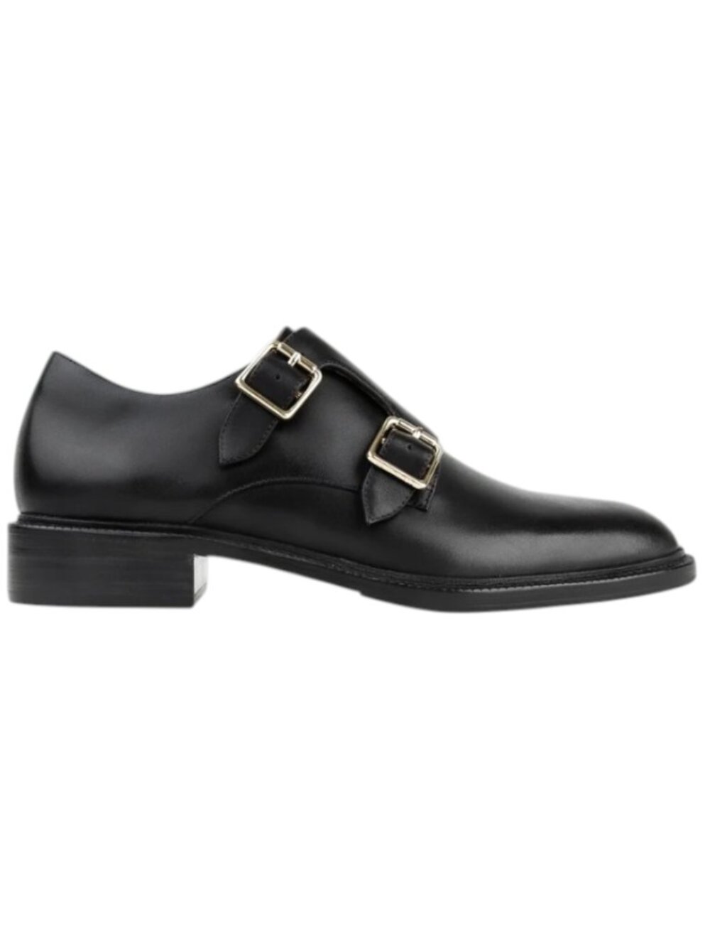 Bared Footwear Coua Leather Double Monk Strap Black 40